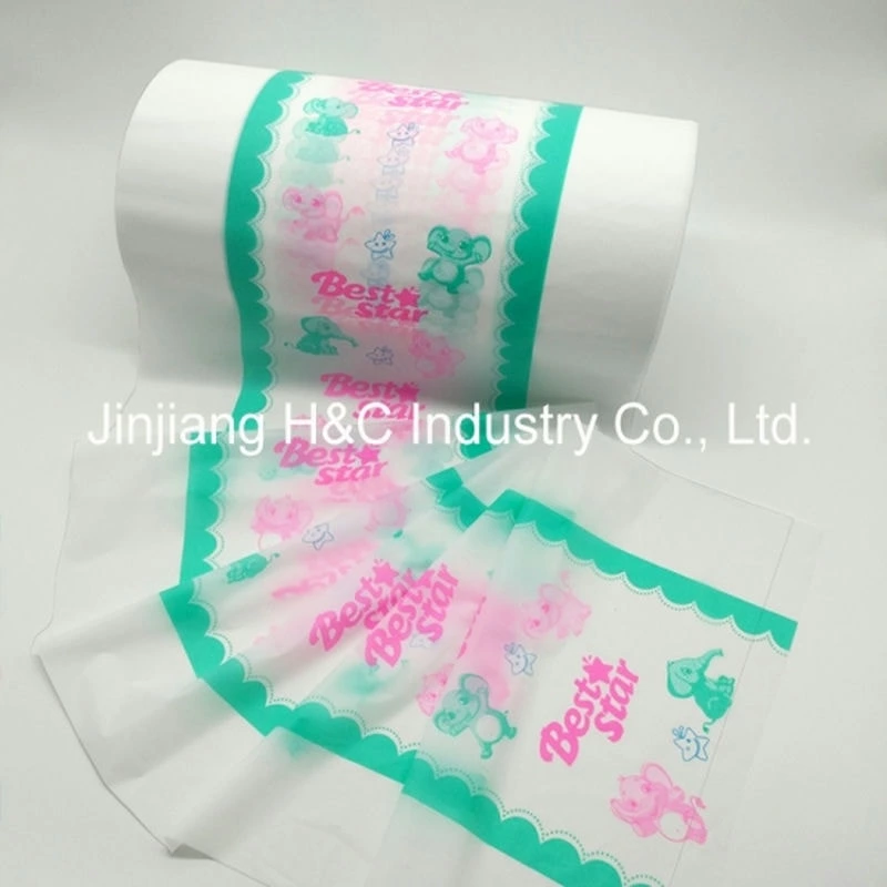 HC Backsheet Film Colorful Unbreathable PE Printing Film For Baby Diaper